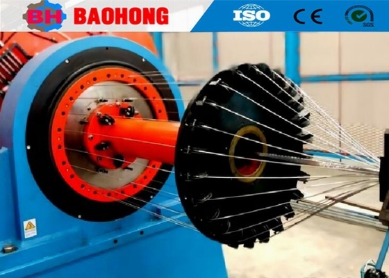 2000mm Steel Cable Armouring Machine With Cabinet Type Touch Screen