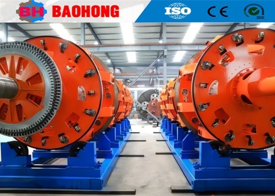Steel Wire Mesh Cable Armouring Machine PLC Control 2000mm Traction Wheel Diameter