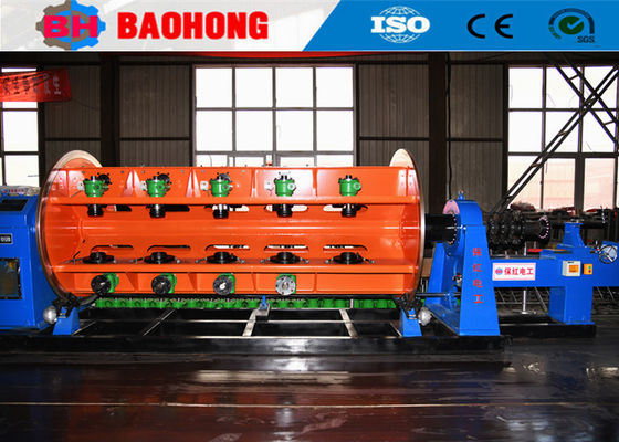 DIN 4639 PLC Steel Rigid type Wire and Cable Stranding Machine 62.3m/Min